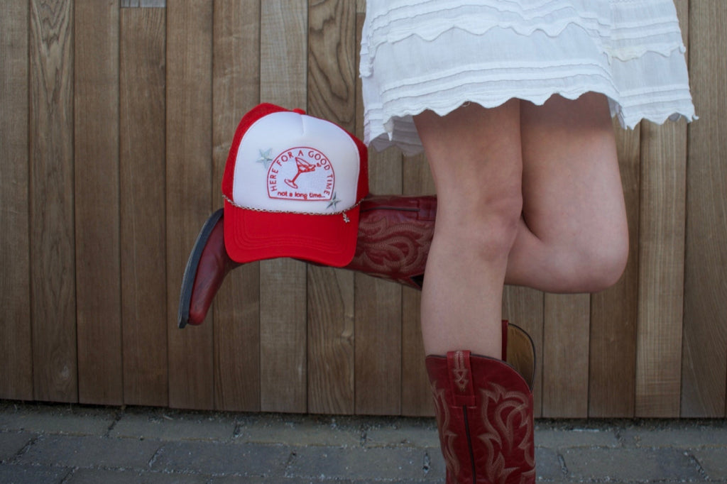Here for a good time… Trucker hat