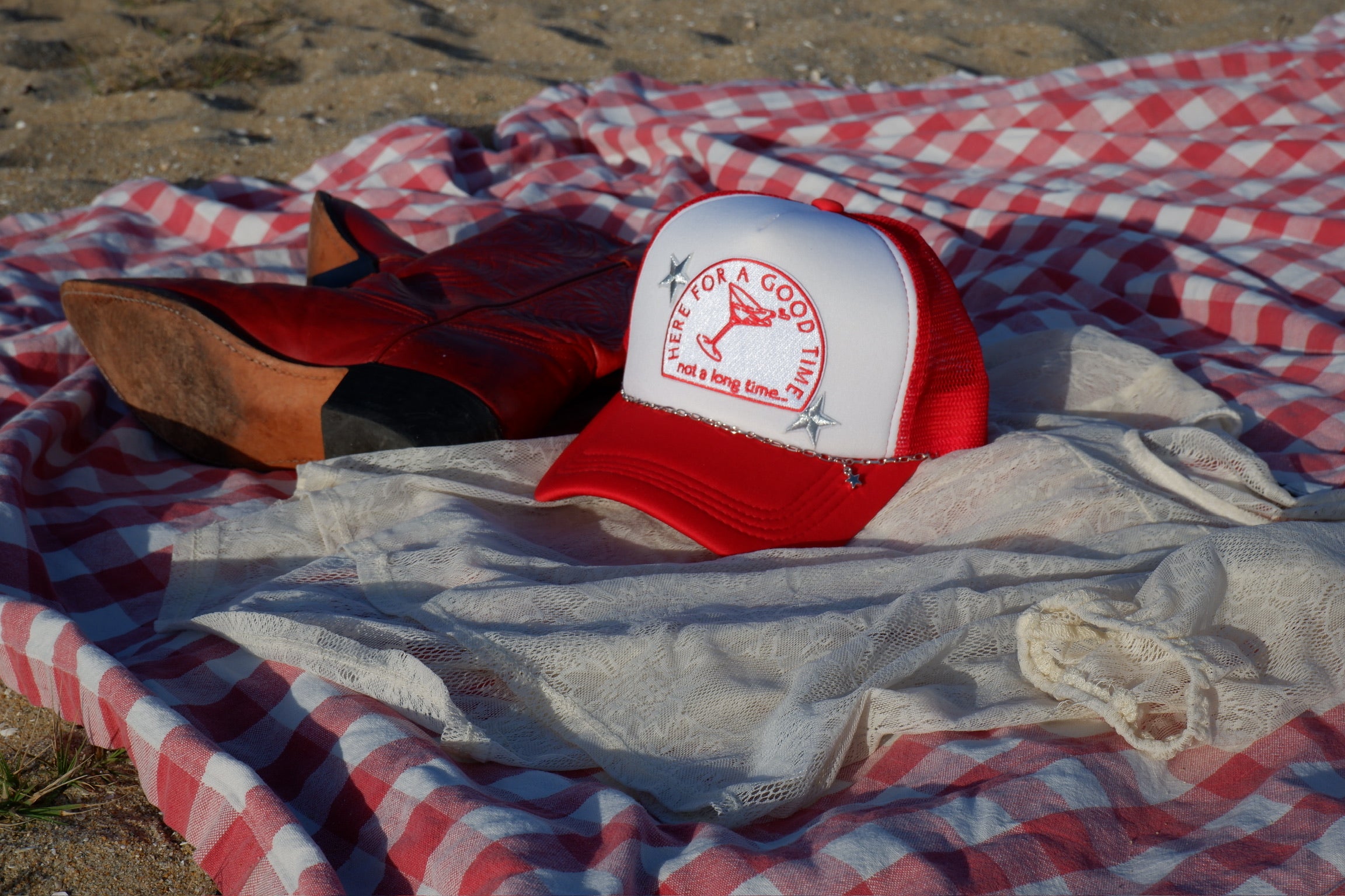 Here for a good time… Trucker hat